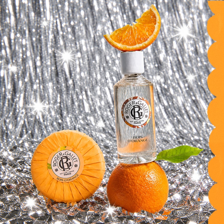 Bois d'Orange Coffret de Natal água perfumada de bem-estar Bois d'Orange + sabonete redondo