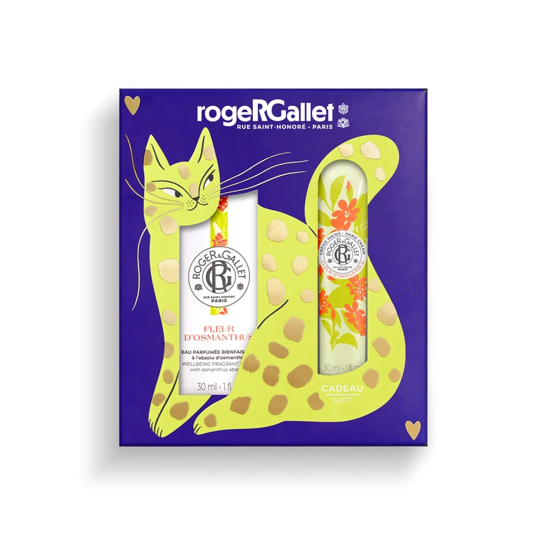 Fleur d'Osmanthus Coffret Natal água perfumada de bem-estar + creme de mãos de bem-estar