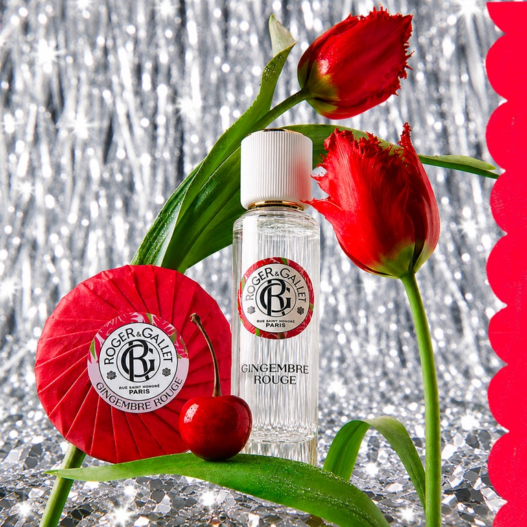 Gingembre Rouge Coffret Natal água perfumada de bem-estar + sabonete redondo de bem-estar