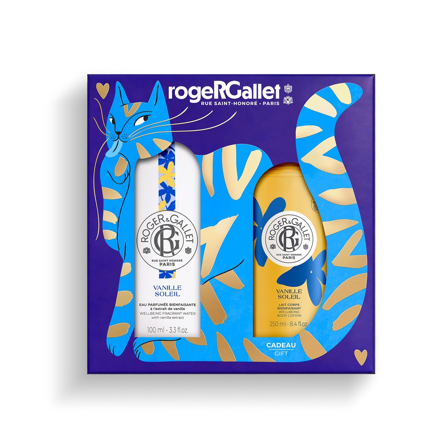 Vanille Soleil Coffret Natal água perfumada de bem-estar + leite de corpo de bem-estar