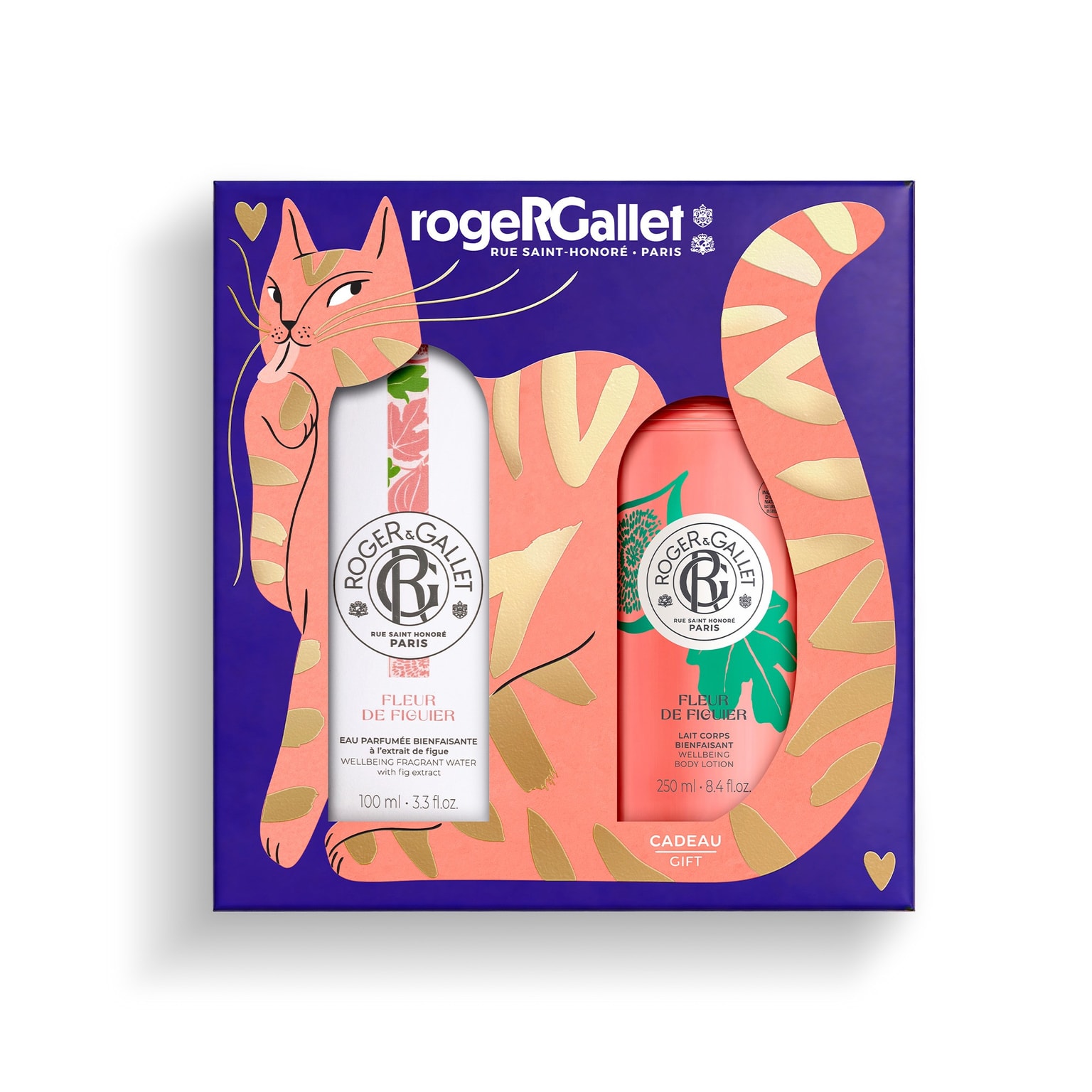 Fleur de Figuier Coffret Natal água perfumada de bem-estar + leite de corpo de bem-estar